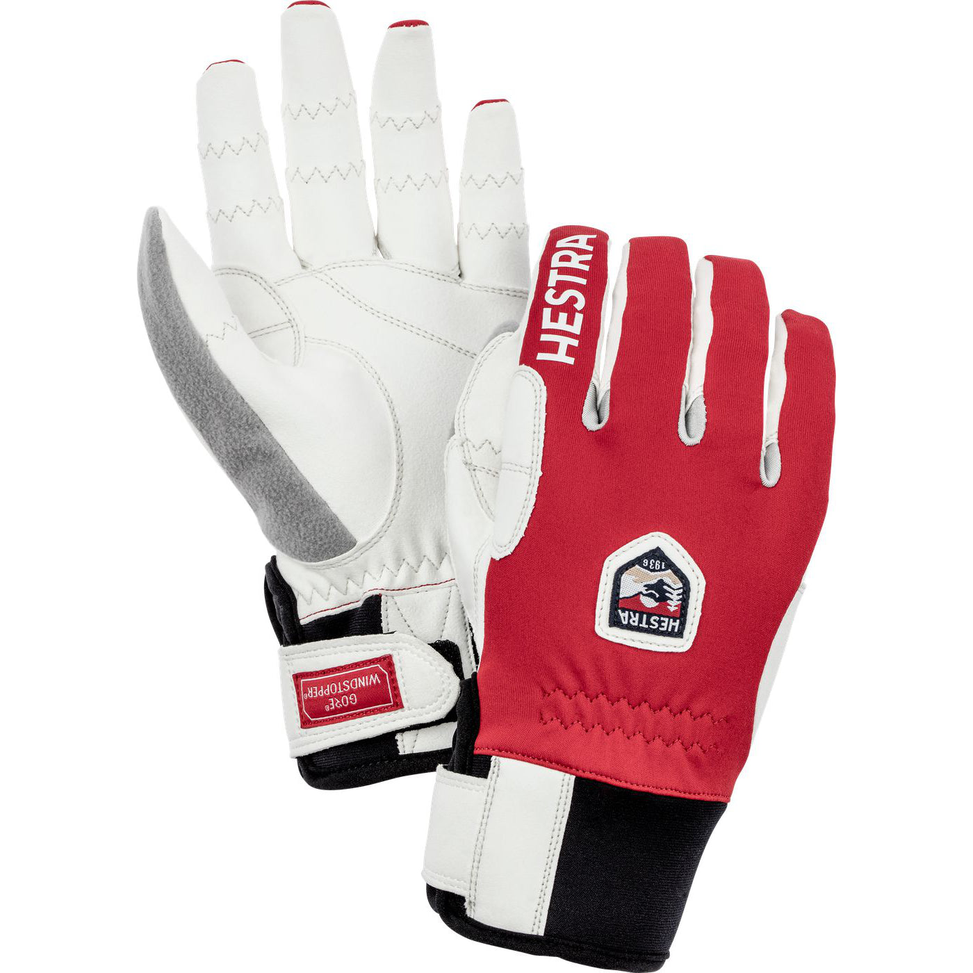 Hestra Ergo Grip m/windstop  rød størrelse L